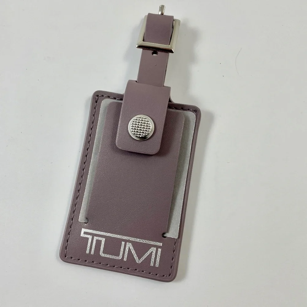 Tumi Luggage ID Hang Tag Briefcase Duffle Tag Travel Leather BRAND NEW - Picture 1 of 3